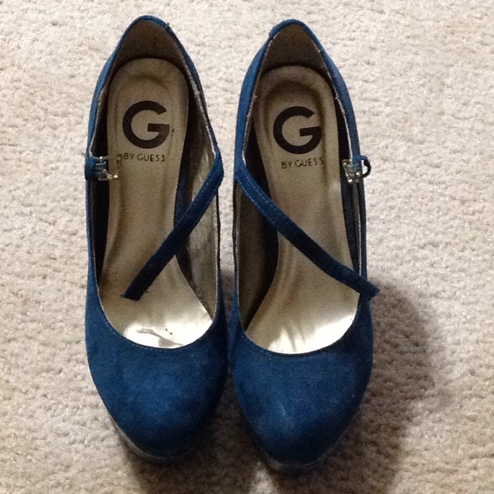 Guess aqua heels - Picture 2 of 4